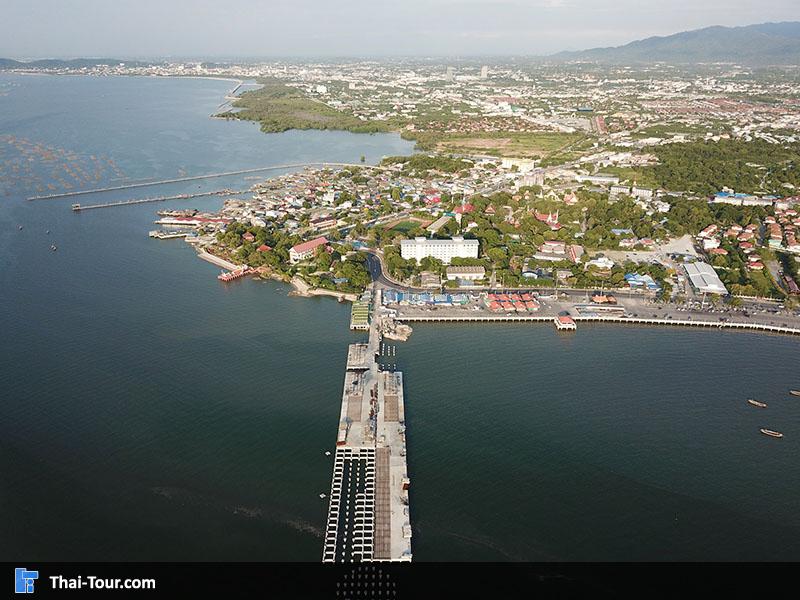 ภาพมุมสูงอ่างศิลาหรืออ่างหิน