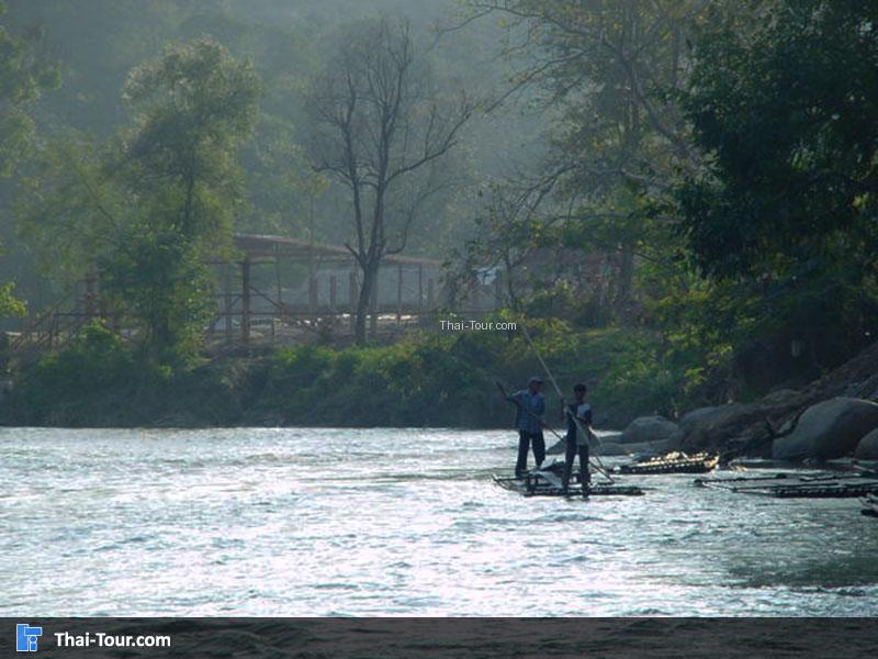 ล่องแพไม้ไผ่ ลำน้ำแม่ตะมาน