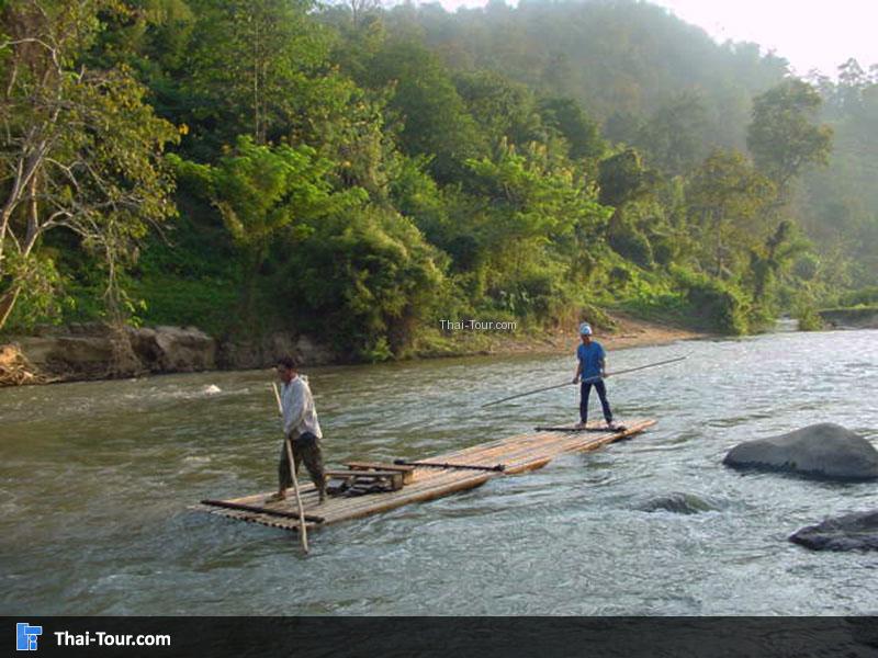 ล่องแพไม้ไผ่ ลำน้ำแม่ตะมาน