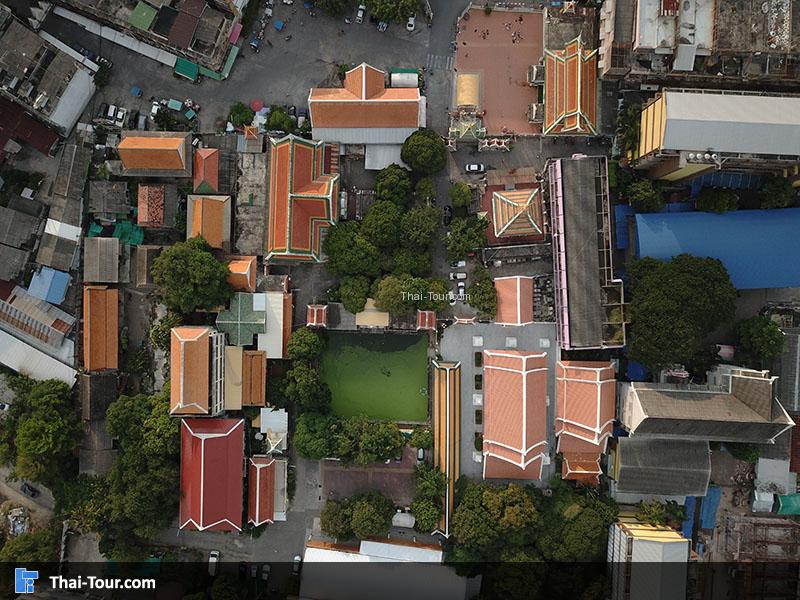 ภาพมุมสูง วัดใหญ่อินทราราม