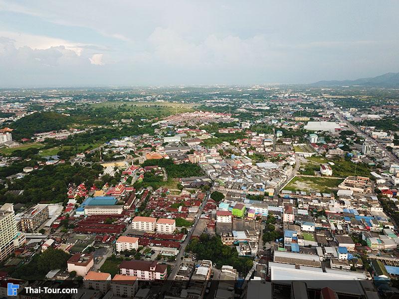 ภาพมุมสูง วัดใหญ่อินทราราม