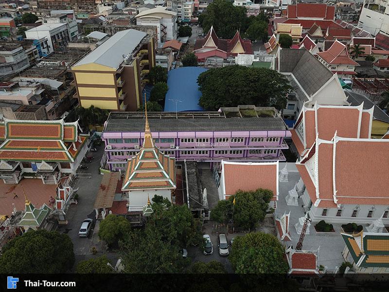 ภาพมุมสูง วัดใหญ่อินทราราม