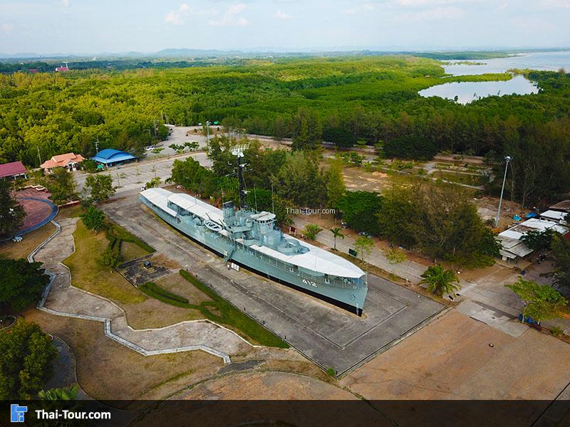 ภาพมุมสูงเรือรบหลวงประแส