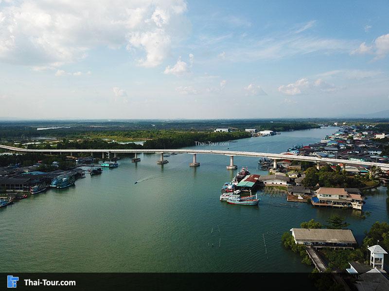 ภาพมุมสูง ปากน้ำประแสร์