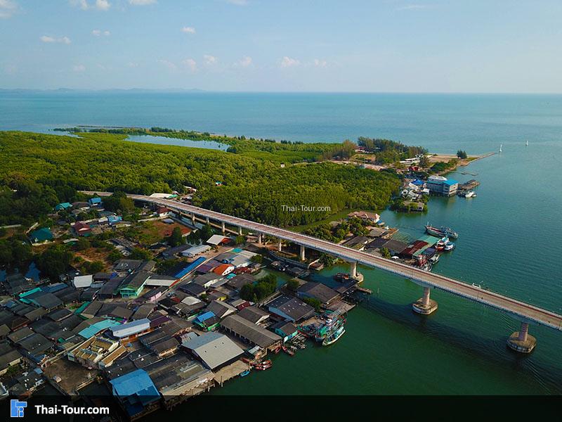 ภาพมุมสูง ปากน้ำประแสร์