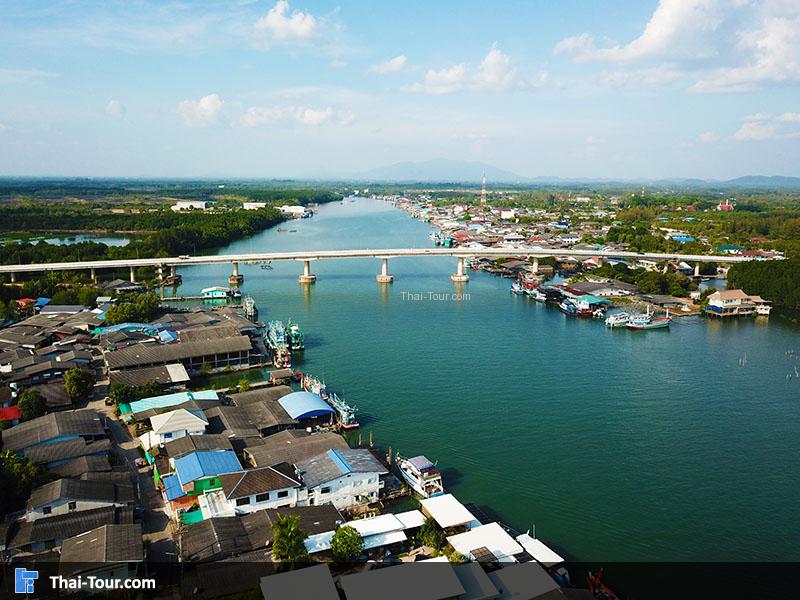 ภาพมุมสูง ปากน้ำประแสร์