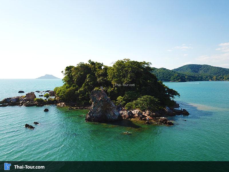 ภาพมุมสูงเกาะจุฬา