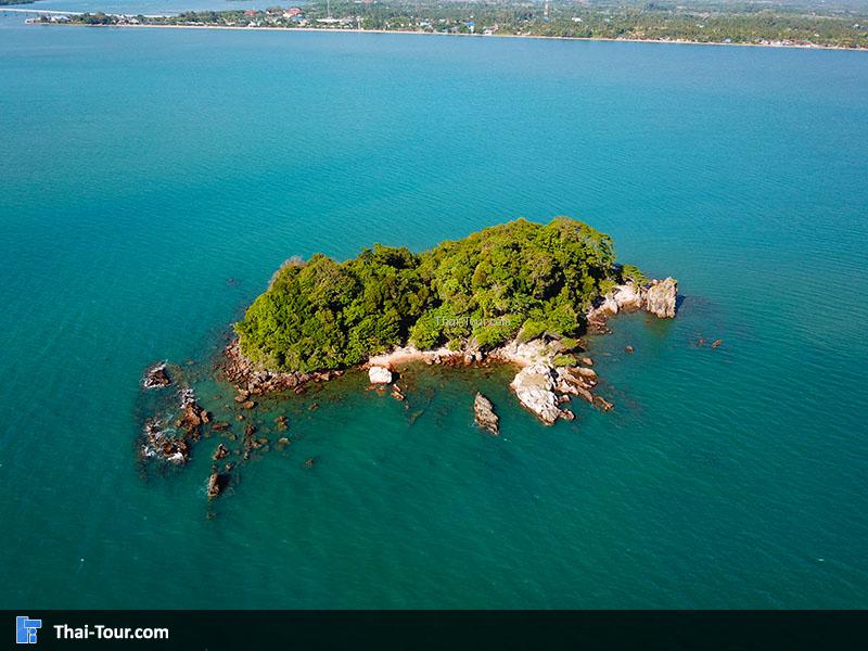 ภาพมุมสูงเกาะจุฬา