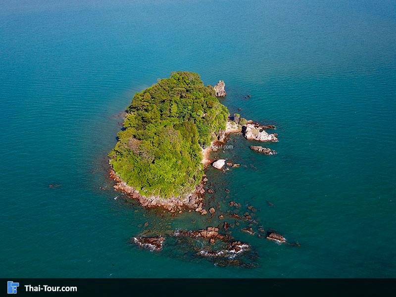 ภาพมุมสูงเกาะจุฬา
