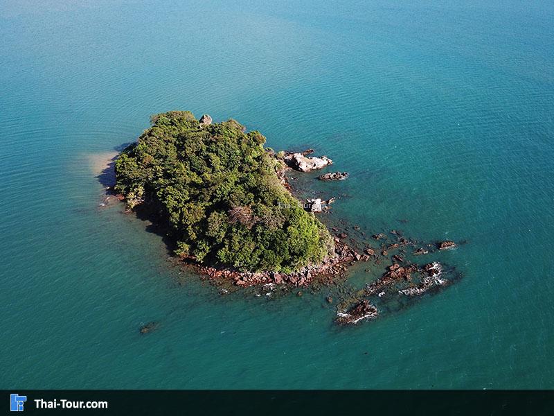 ภาพมุมสูงเกาะจุฬา