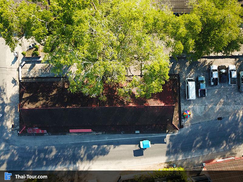 ภาพมุมสูงตึกแดง