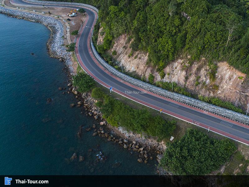 ภาพมุมสูง ถนนบูรพาชลทิศ