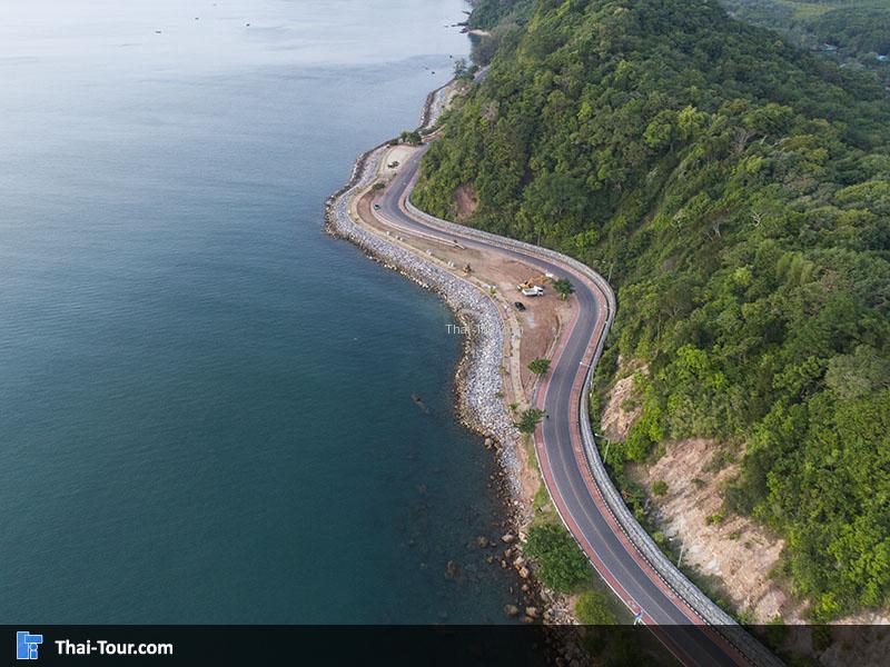 ภาพมุมสูง ถนนบูรพาชลทิศ