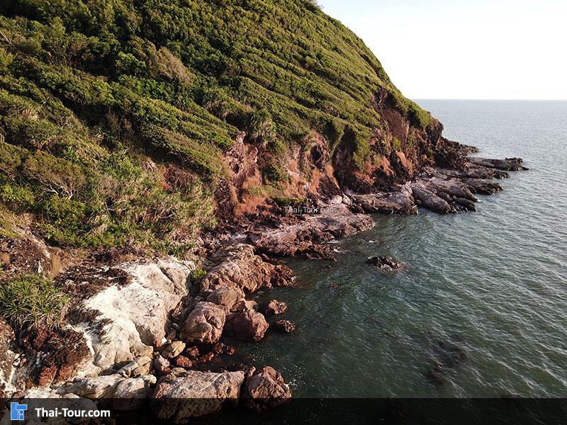 ภาพมุมสูง ลานหินสีชมพู เกาะเปริด