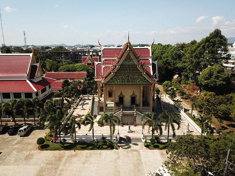 ภาพมุมสูง วัดไผ่ล้อม