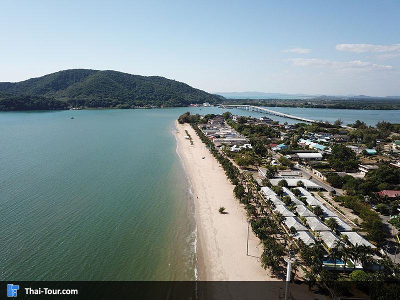 ภาพมุมสูง หาดแหลมสิงห์