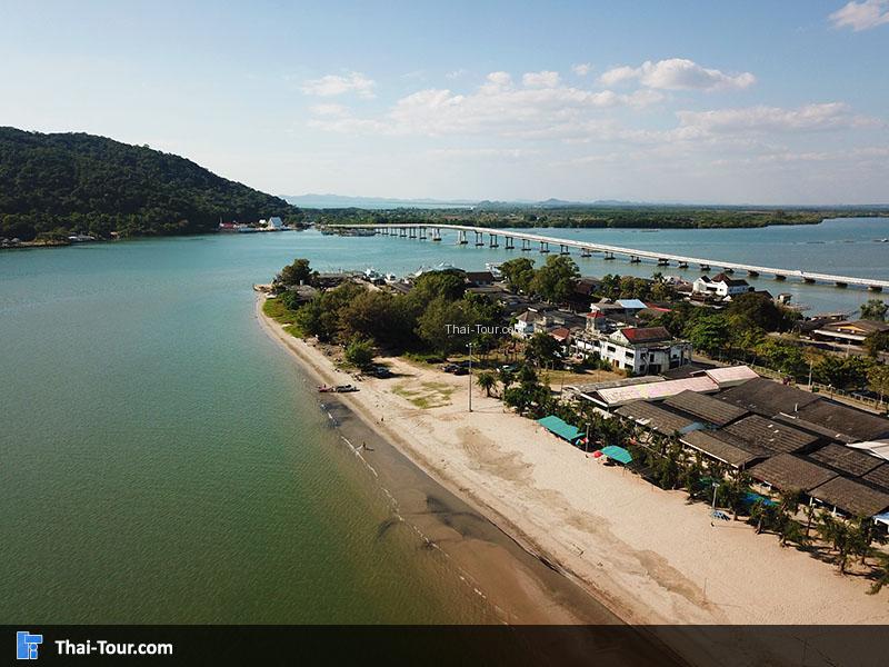 ภาพมุมสูง หาดแหลมสิงห์