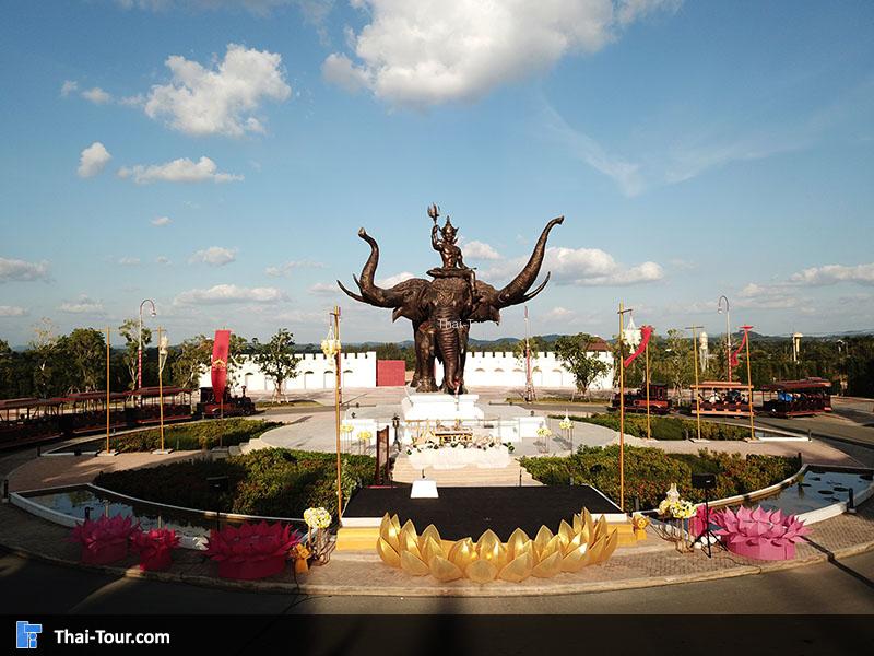 ภาพมุมสูง บรรยากาศ เลเจนด์ สยาม