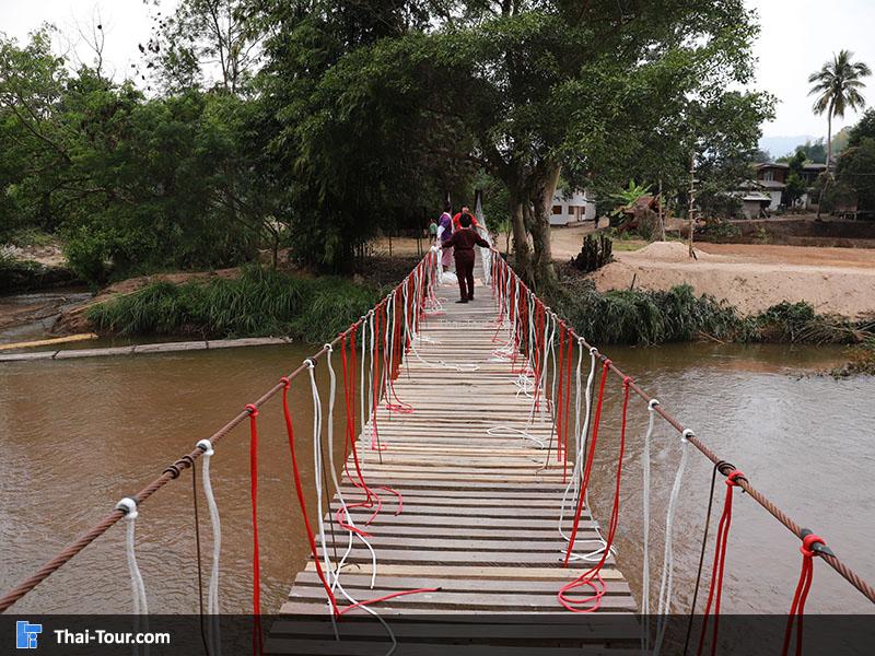สะพานแขวน ขัวโต๋งเต๋ง บ้านกองกาน