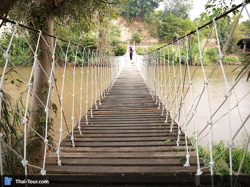 สะพานแขวน ขัวโต๋งเต๋ง บ้านกองกาน