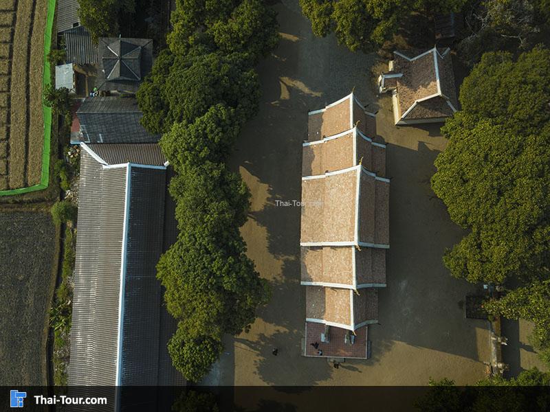 ภาพมุมสูง วัดป่าแดด