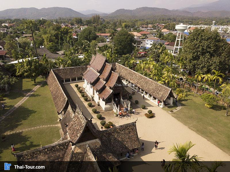 ภาพมุมสูง วัดต้นแกว๋น