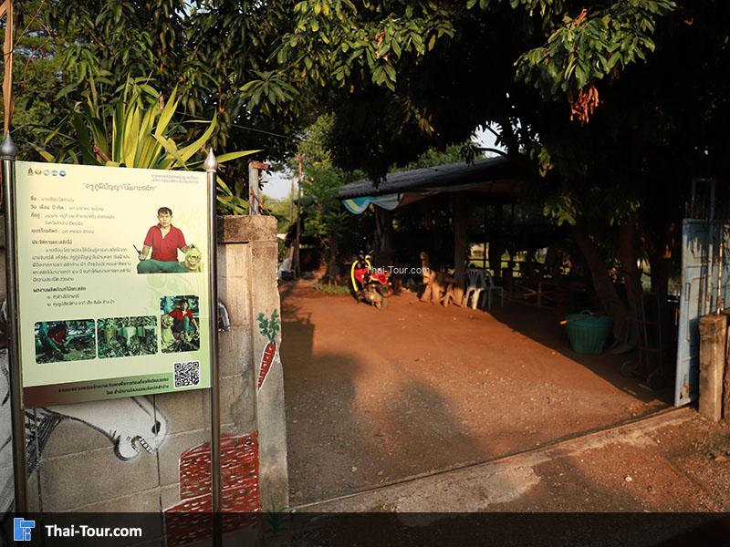 ป้ายทางเข้า บ้านหลุก