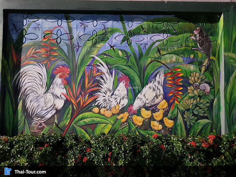 ภาพไก่ในต้นไม้