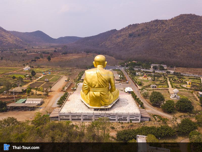 ภาพมุมสูง พุทธอุทยาน อาณาจักรหลวงปู่ทวด