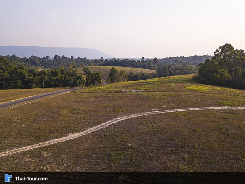 ภาพมุมสูงอ่างเก็บน้ำสายศร