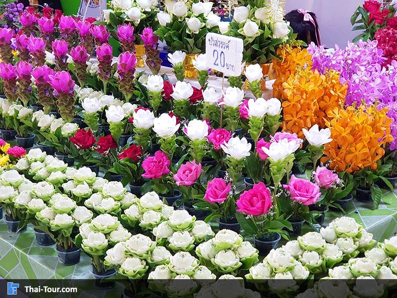 ดอกไม้สวยงาม ตลาดดอกไม้ปากคลองตลาดใหม่