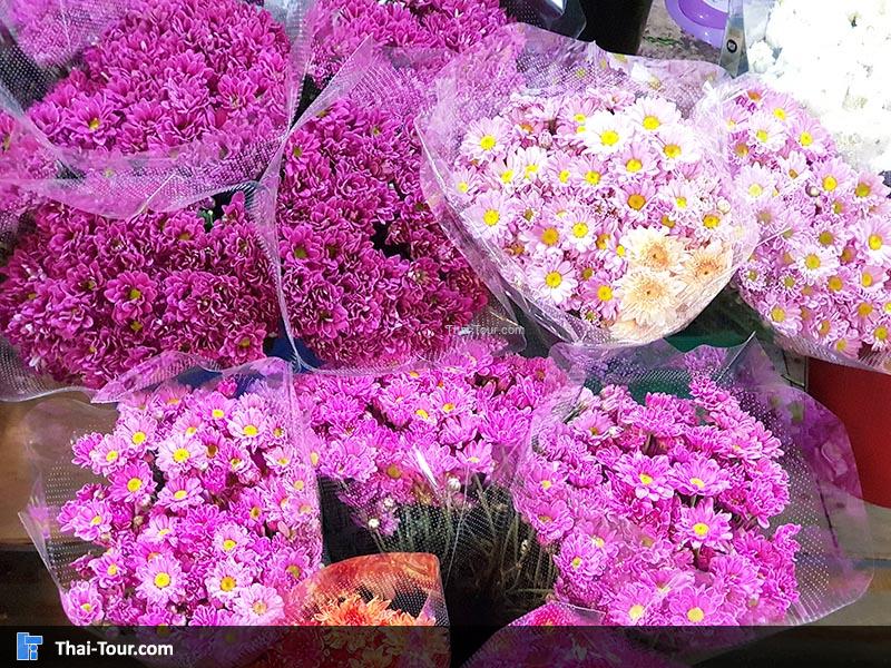 ดอกไม้สวยงาม ตลาดดอกไม้ปากคลองตลาดใหม่
