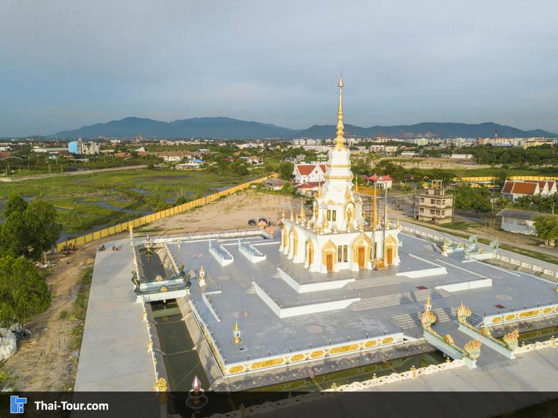 ภาพมุมสูง วัดแสนสุขสุทธิวราราม