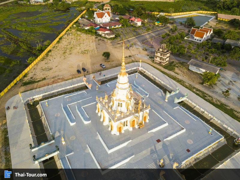 ภาพมุมสูง วัดแสนสุขสุทธิวราราม