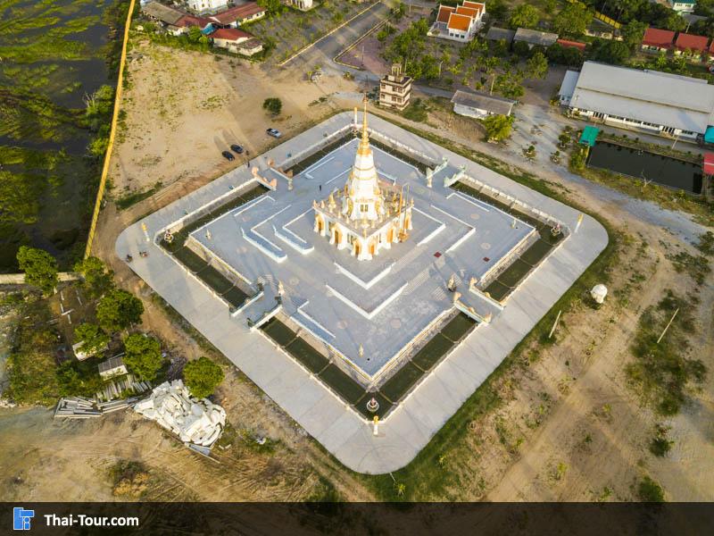 ภาพมุมสูง วัดแสนสุขสุทธิวราราม
