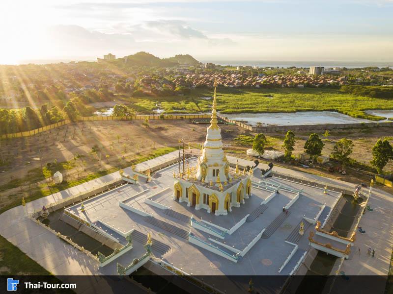 ภาพมุมสูง วัดแสนสุขสุทธิวราราม