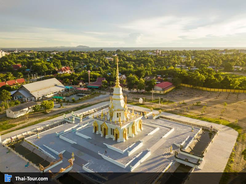ภาพมุมสูง วัดแสนสุขสุทธิวราราม