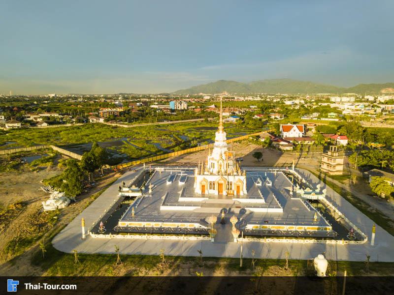 ภาพมุมสูง วัดแสนสุขสุทธิวราราม