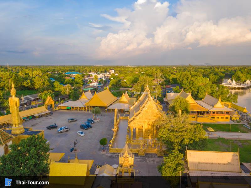 ภาพมุมสูง วัดปากน้ำโจ้โล้