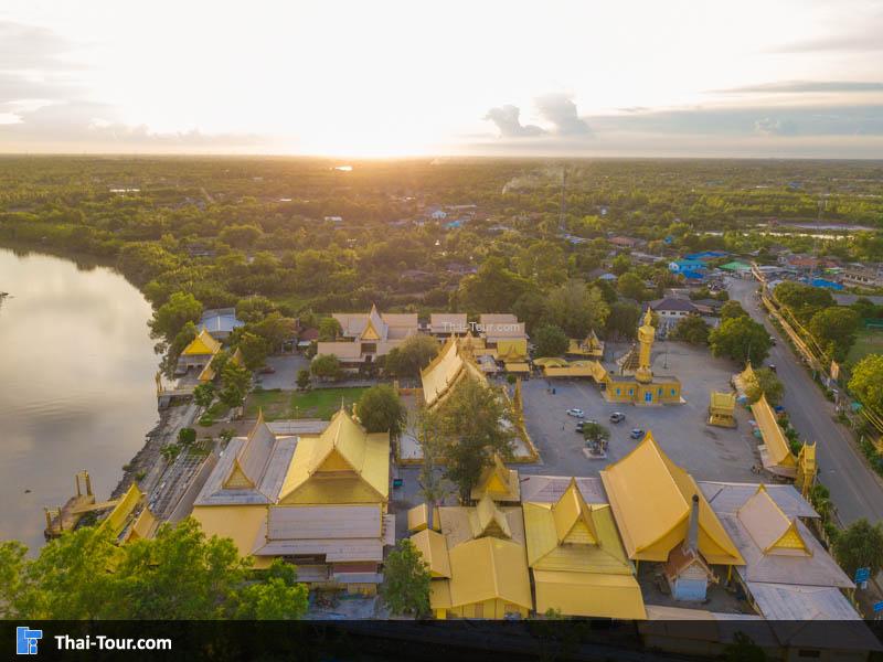 ภาพมุมสูง วัดปากน้ำโจ้โล้