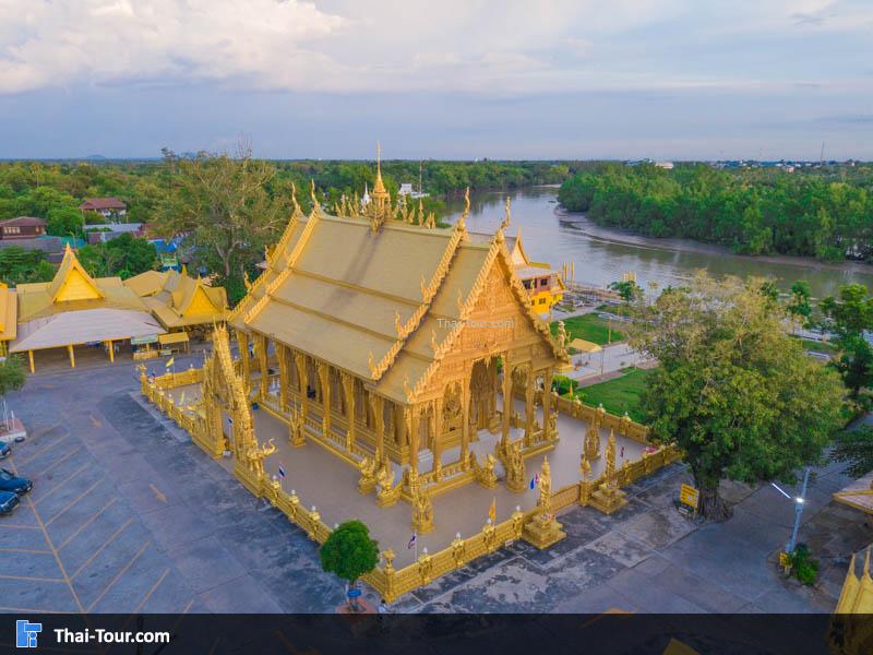 ภาพมุมสูง วัดปากน้ำโจ้โล้