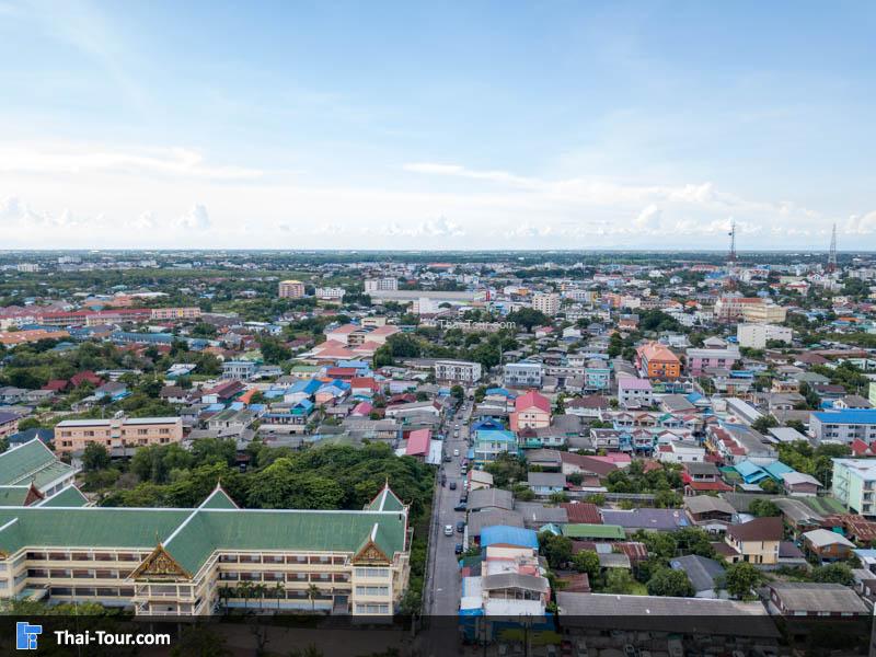 ภาพมุมสูง วัดหลวงพ่อโสธร