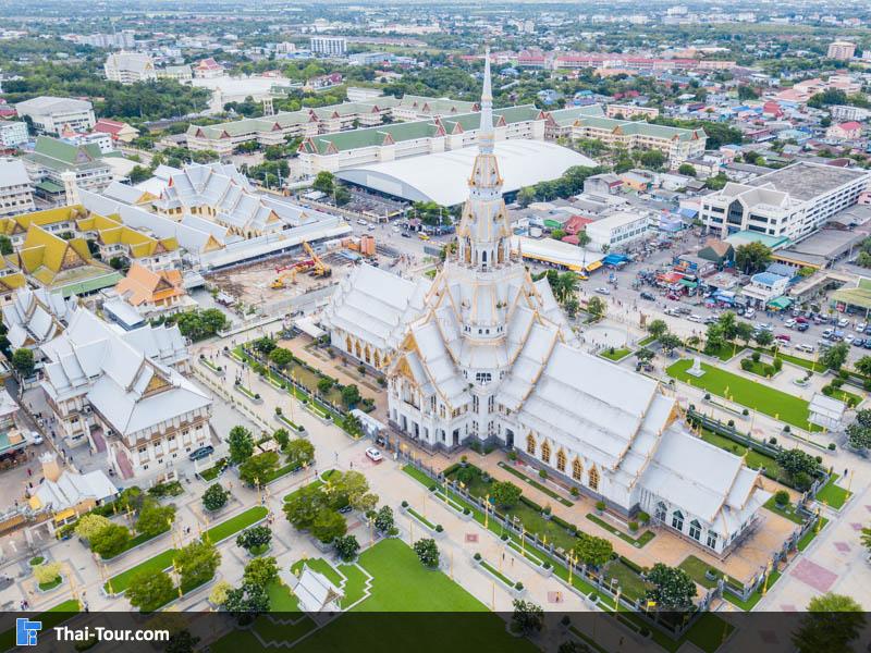 ภาพมุมสูง วัดหลวงพ่อโสธร