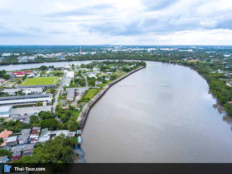 ภาพมุมสูง วัดหลวงพ่อโสธร