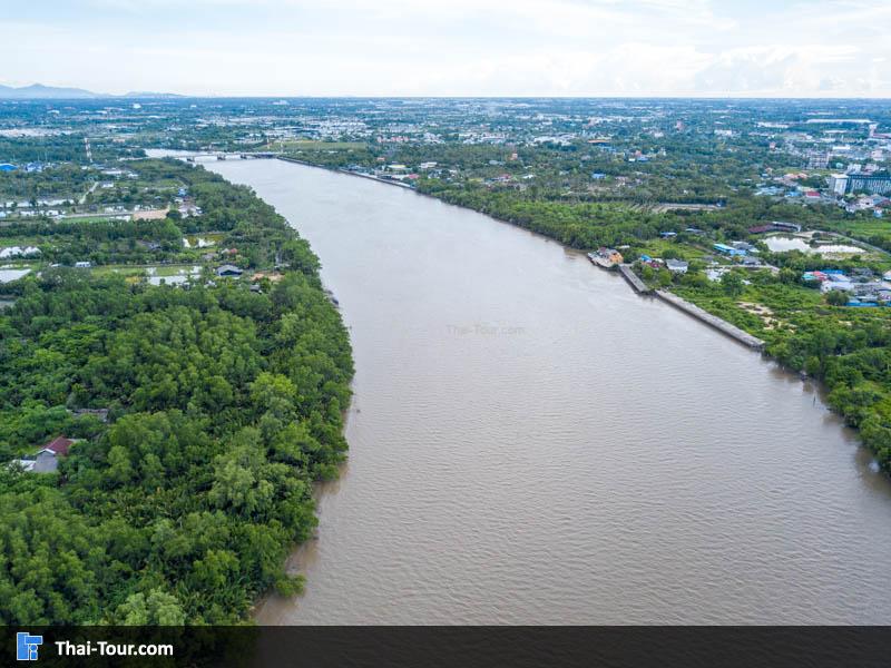 ภาพมุมสูง วัดหลวงพ่อโสธร