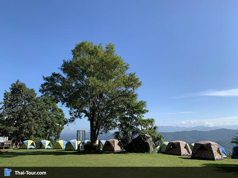 จุดกางเต้นท์ อุทยานแห่งชาติศรีน่าน