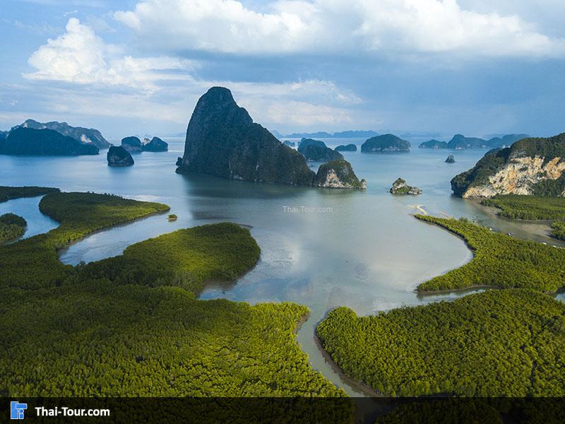 ภาพมุมสูง จุดชมวิวเสม็ดนางชี