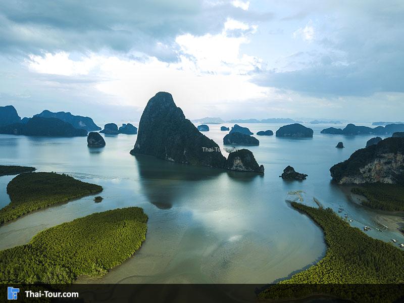 ภาพมุมสูง จุดชมวิวเสม็ดนางชี