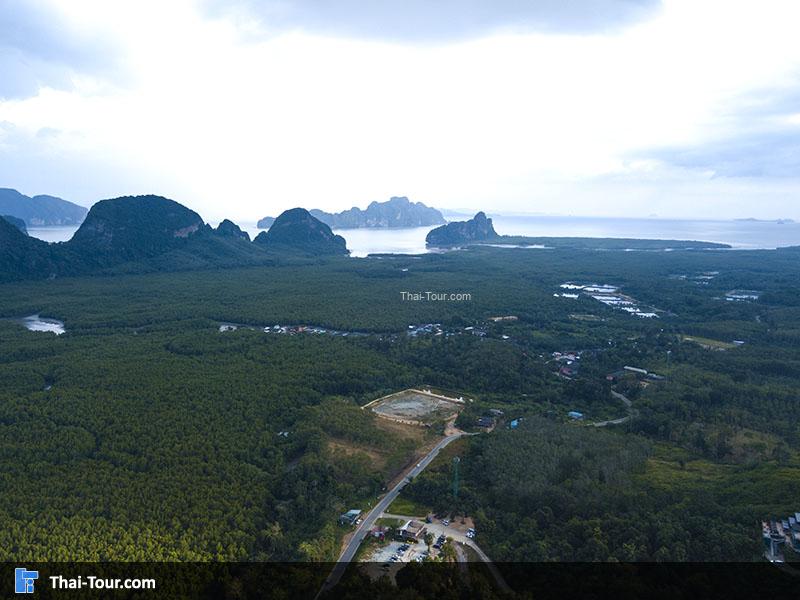 ภาพมุมสูง จุดชมวิวเสม็ดนางชี