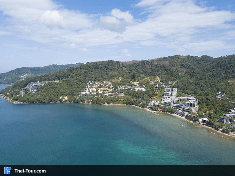 ภาพมุมสูง ชายหาดป่าตอง